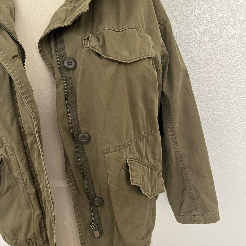 American Eagle Utility Olive Jacket - image 2